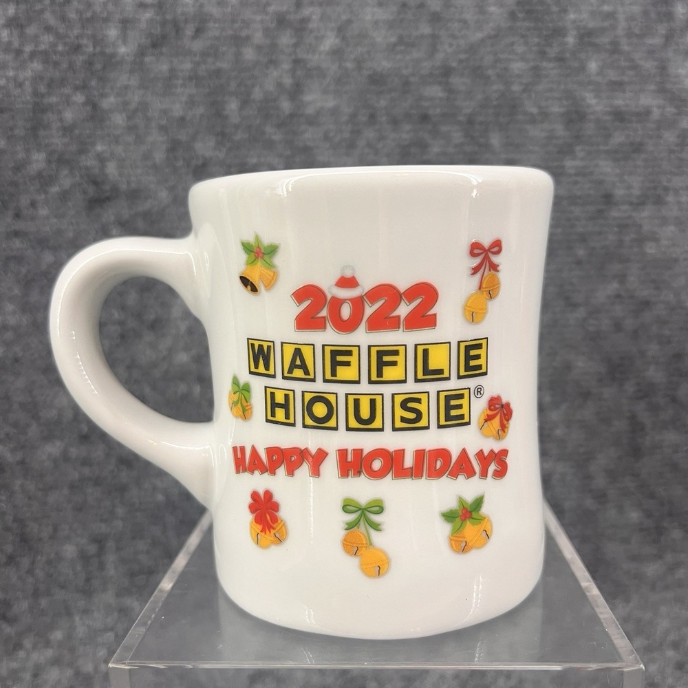 Waffle House Christmas Happy Holidays 2022 Coffee Cup Ceramic Mug Tuxton Wilson